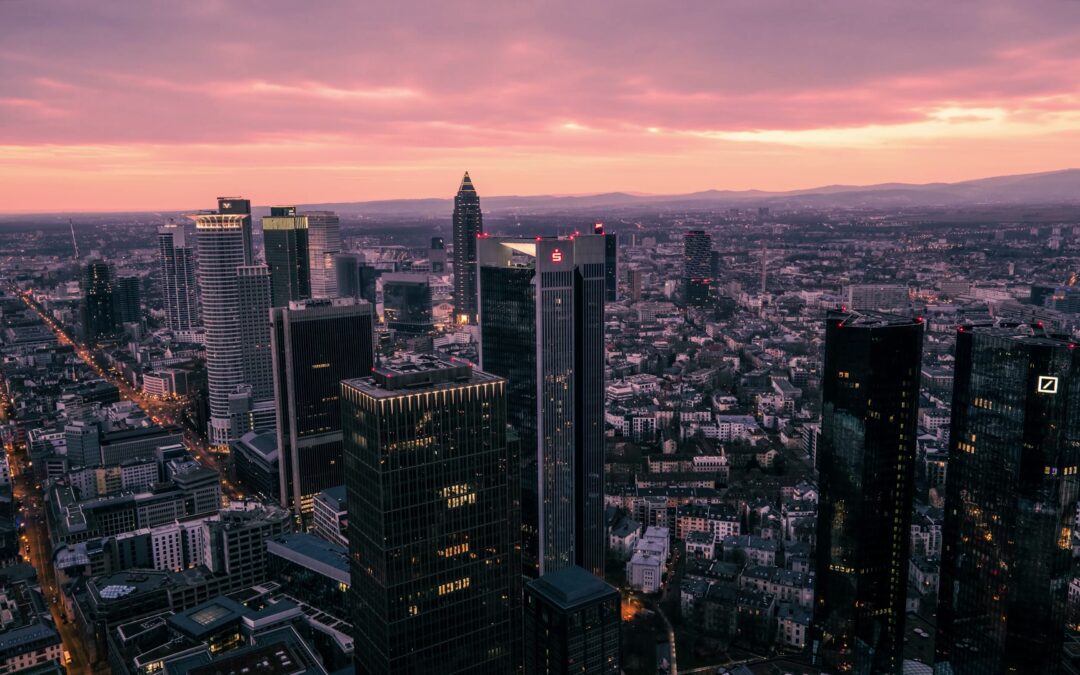 German city skyline indicative of global PR reach offered by German Tech PR Agency Chris Cross